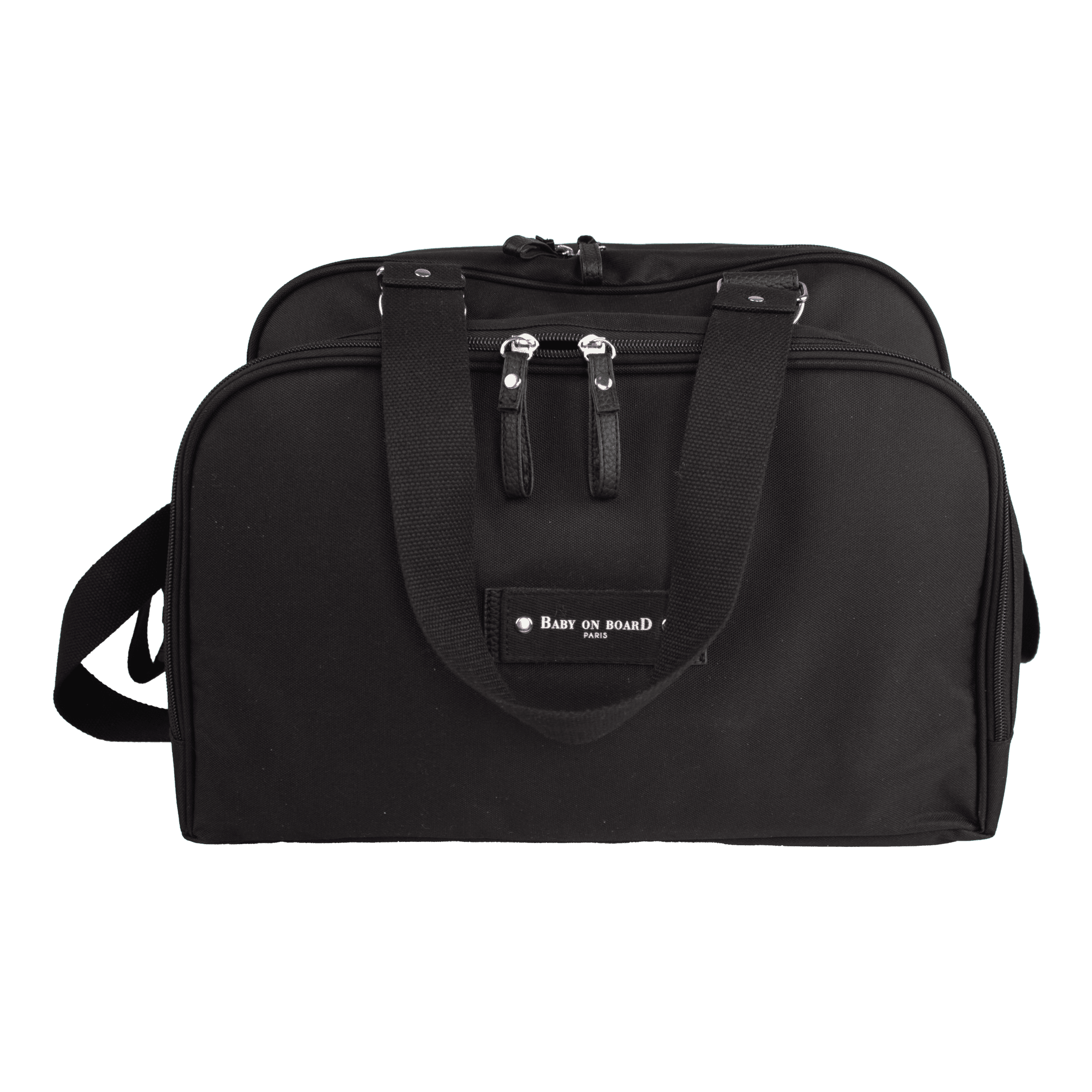 Baby On Board Urban Noir Sac à Langer, Poches Amovibles, Sac Isotherme 50cl, Imperméable