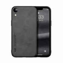Decase Phone Cover for iPhone XR,PU Leather Soft TPU Bumper Case,Shockproof Protective Case Anti-Slip Anti-Scratch Cover,Compatible with Car Mount,Slim Case for iPhone XR,Darkgray