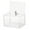 A, variant on BLEEUS Acrylic Donation Box With Lock And Sign Holder Ballot Box Home Supplies (Clear Top Keyhole)