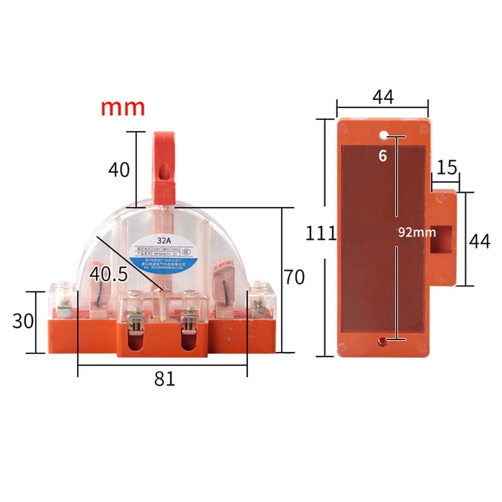 Fule Double Throw Disconnect Switch Reversing Switch for Fail Safe