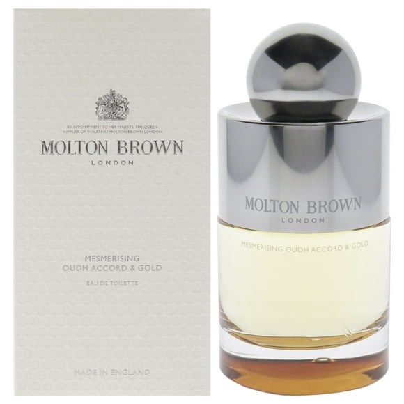 Fascinante acorde de oudh y oro de Molton Brown para unisex: spray EDT de 3,3 oz