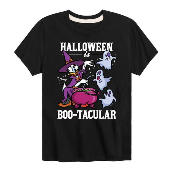 Mickey & Friends - Halloween Is Bootacular - Toddler And Youth Short Sleeve Graphic T-Shirt