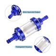 thumbnail image 3 of Unique Bargains Inline Petrol Fuel Gasoline Oil Filter with Brass Filter Element, Blue, 2 Pack, 3 of 4