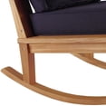 thumbnail image 4 of Modway Marina Outdoor Patio Teak Rocking Chair in Natural Navy, 4 of 8