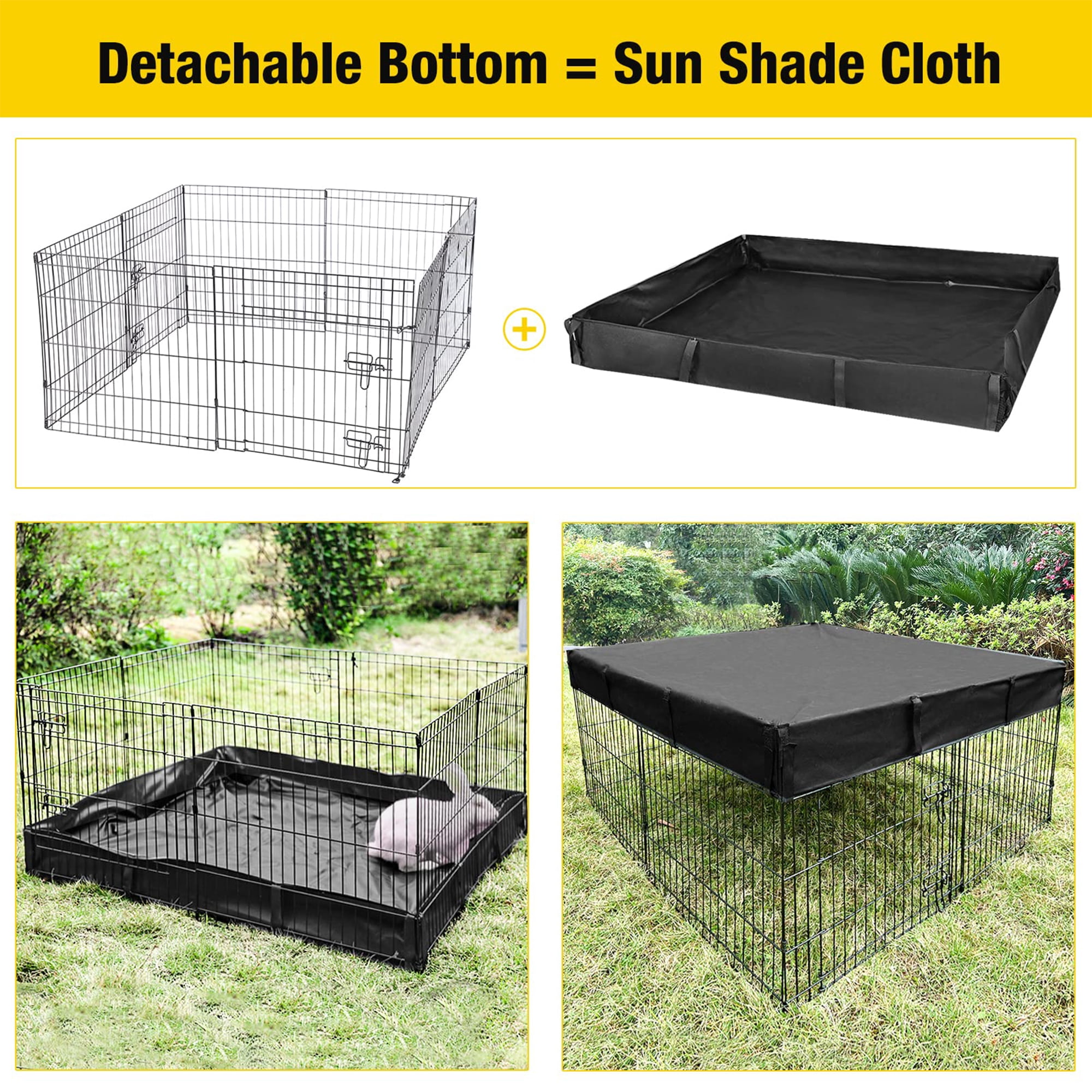 Aivituvin Pet Playpen Small Animal Playpen for Rabbits Hamsters Guinea Pigs Cage Exercise Pen