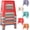 12.9" Height - Colorful, variant on ICEEIF 5 Pack Stackable Classroom Stools, 18.8" Height Colorful Nesting Plastic Stools, Portable Backless Flexible Seating for Classroom, School, Office, Library and Home