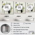 thumbnail image 4 of Designart "Abstract Shapes With Olive Orbits" Abstract Shapes Square Mirror For Wall Decor - Large Green Square Mirror Printed Wall Decor - Modern Square Living Room Mirror, 4 of 5
