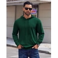 thumbnail image 5 of Sleepdown Men’s Pull Over Hoodie, Midweight Fleece Hoodies for Men, Hooded Sweatshirt for Men – Forest Green, Large, 5 of 5