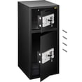 thumbnail image 1 of VEVOR Security Safe Box Large Double Door Steel Safe Box Stable Construction Strong Box with Digital Lock for Money Gun Jewelry Black, 1 of 9