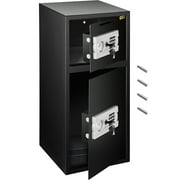 VEVOR Security Safe Box Large Double Door Steel Safe Box Stable Construction Strong Box with Digital Lock for Money Gun Jewelry Black