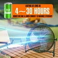 thumbnail image 5 of iLiving 18" Rechargeable Battery Operated Camping Floor Fan, High Velocity Portable Outdoor Fan with Metal Blade, With Built-in Lithium Battery for Whole Day Usage, 18 Inches, Military Green, 5 of 6