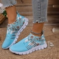thumbnail image 3 of Dakaela Women's Embroidery Walking Shoes Mesh Breathable Slip On Tennis Sneakers Comfortable Lightweight Work Nurse Loafers,Sky Blue 7, 3 of 8