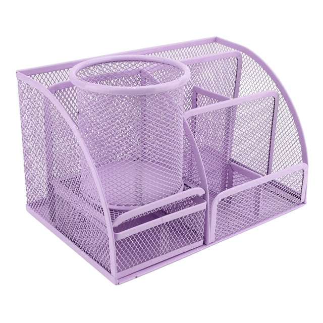 JUEGO DE SOPORTE PARA LÁPIZ, 7 CUADRÍCULAS DE PLUMA DE METAL 4 COJINES SUAVES BOTTON PARA LA LA OFICINA DE LA ESCUELA AULA DE LA ESCUELA PARA Tabletas