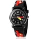 thumbnail image 1 of Reloj para niños, reloj de cuarzo analógico resistente al agua de 30 m, reloj de dibujos animados en 3D, reloj para niños negro oso de fresa Juguete, 1 of 6