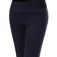 thumbnail image 3 of FashionOutfit Women's Basic 3/4 Solid Workout Yoga Pants, 3 of 4