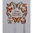 thumbnail image 3 of Instant Message - Give You Butterflies - Women's Oversized Graphic T-Shirt, 3 of 6