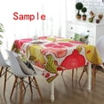 thumbnail image 4 of BSDHOME Cute Santa Claus Cotton Linen Tablecloth 60x104 inches Tablecover Desk Table Cloth For Dining Room, Tea Table, Picnics, Parties, 4 of 5