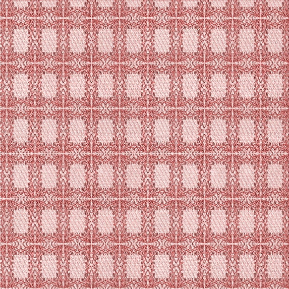 Ahgly Company Indoor Square Patterned Valentine Red Area Rugs, 6' Square