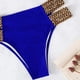 thumbnail image 3 of Traje de baño de bikini bandeau sin tirantes con abertura y anillo en O para mujer, 3 of 6