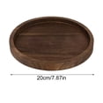 thumbnail image 3 of Round Wood Candle Tray Rustic Wooden Candle Holder Distressed Pillar Stand Farmhouse Tea Light Plate Base for Living Room Coffee Table Centerpiece for Kitchen Counter Bathroom Home Decor, 3 of 7