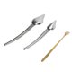 thumbnail image 3 of 3Pcs Cooking Drawing Decorative Spoons Multipurpose Stainless Steel Chef Painting Set for Plates Cakes Coffee, 3 of 3