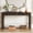 Espresso, variant on Harper & Bright Designs Rustic Console Table with 3 Drawers, Narrow Entryway Table with Curved Corners, Wooden Sofa Table with Thick Legs for Hallway and Living Room, Light Oak