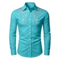 thumbnail image 4 of FYDUU Boy's Western Cowboy Shirt Printed Long Sleeve Shirts Vintage Casual Button Up Blouses Regular Fit Dress Shirts For Kids Festival Tops 6-7 Years, 4 of 4