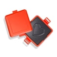 thumbnail image 1 of Microwave Toaster Maker, Non Electric Cooking Microwave  Panini Maker, Grill Tray with Heart Pattern for Cooking Breakfast, Dishwasher Safe, 1 of 7