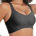 thumbnail image 5 of Yunleeb Seamless Bra Feel Air Wireless with Support,T-Shirt Bra YL01-Black L, 5 of 8