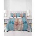 thumbnail image 2 of Quilts Twin Size Bedding Set, Vintage Anchor Lightweight Quilted Comforter, Retro Wood Nautical Summer Beach Soft Reversible Bedspread Coverlet with Pillow Covers for All Season, 68" x 86", 2 of 7