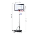 thumbnail image 3 of Topcobe Support de Panier de Basket-Ball Réglable en Hauteur avec Roues, 3 of 4