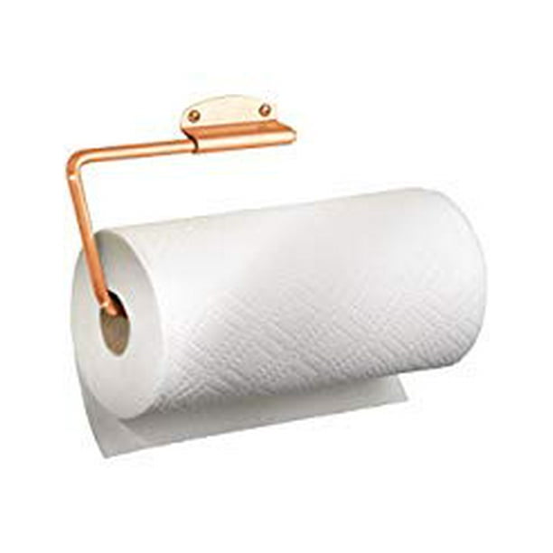 mDesign Wall Mount Swivel Paper Towel Holder for Kitchen Copper