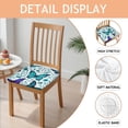 thumbnail image 2 of Butterflies and Leaves Pattern Seat Covers for Dining Room Chairs Set Of 4,Stretch Printed Washable Chair Seat Cover with Elastic Ties and Button,Removable Waterproof Couch Cushion Covers, 2 of 6