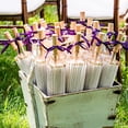 thumbnail image 2 of Wedding Star 9167-08 Paper Parasol with Bamboo Boning- White, 2 of 3