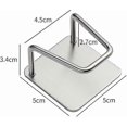 thumbnail image 3 of 3 Pack Sponge Holder For Kitchen Sink Sponge Holder Adhesive Sponge Holder Quick Drying Kitchen Sink Sponge Holder Stainless Steel Waterproof Sponge H, 3 of 4