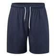 thumbnail image 3 of toraway Mens Summer Shorts Elastic Waist Drawstring Beach Shorts Solid Color Loose Shorts With Pockets XXL, 3 of 3
