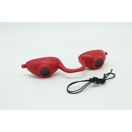 

2 pk Super Sunnies Evo Flexible Tanning Bed Goggles Eye Protection UV Red Glasses