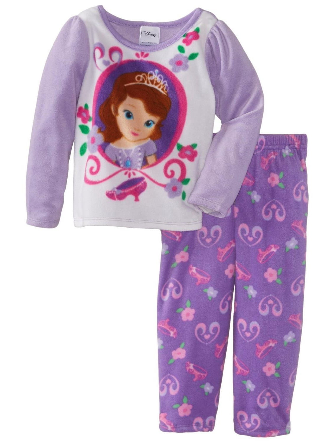 Magic Castle Pink Fleece Pajama Sleeper Disney Princess Size 24 Months Aurora