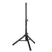 Universal Speaker DJ Stand Mount Holder - Heavy Duty Tripod w/ Adjustable Height from 37” to 60” and 35mm Compatible Insert - Easy Mobility Safety PIN and Knob Tension Locking for Stability
