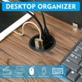thumbnail image 2 of 2.36” Grommet Hole in-Desk Mounting 4 Ports USB 3.0 Hub for Laptop PC Computer  Hidden Power Socket Desk Hole Grommet Outlet, 2 of 7