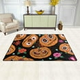 thumbnail image 3 of Coolnut Pumpkin Flowers Spiderweb Area Rug Carpet Living Room Bedroom 3'x2', 3 of 6