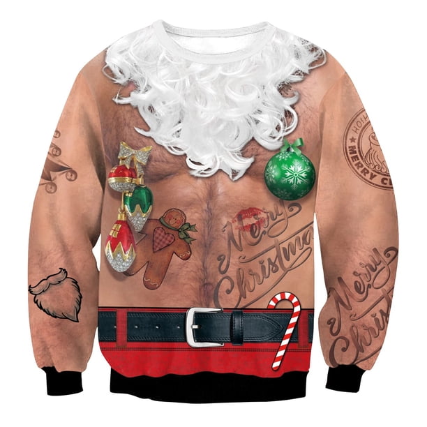 Jersey Vintage de los 90 para hombre, sudaderas de cuello redondo, chándal de Navidad feo, ropa de calle de gran tamaño, traje Harajuku, ropa masculina