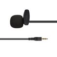 thumbnail image 5 of Mini Clip-on Lapel Lavalier Condenser Microphone with 3-Pin 3.5mm Plug 3 Meters Cable for Live Stream/Recording/Interview Compatible with Desktop Computer/Camera/Video Camera/Sound Card, 5 of 7