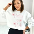 thumbnail image 4 of Pretty in Pink Feminine Coquette Sweatshirt with Bows, 4 of 5