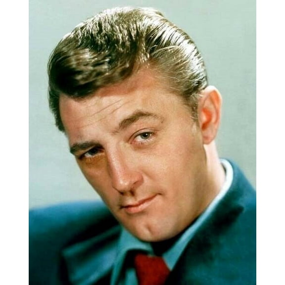 Robert Mitchum 1950's sharp in suit & tie with classic Mitch look 24x30 poster
