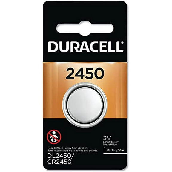 Duracell Lithium Battery Security 3 Volt DL2450B 1 Each (Pack of 2)
