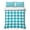 Turquoise, variant on Twin Quilt Set 68''x86'', Rainbow Color Lightweight Summer Bedspread Coverlet Set with 2 Pillow Shams, Fantasy Colorful Ombre Swirl Breathable All Season Quilt Bedding for Dorm/Bedroom