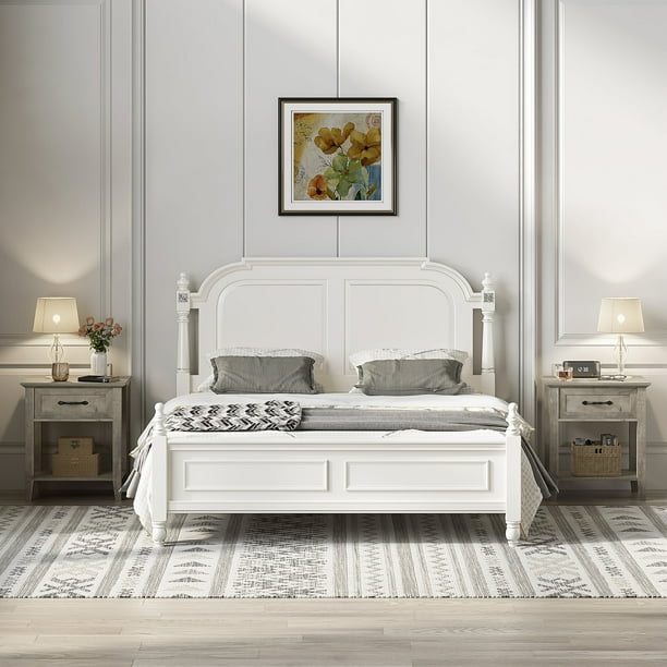 Mesa de Noche con Cajón, Mesas Laterales para Sala, Estudio, 2 Niveles de Estantes para Dormitorio o Residencias, Juego de 2, Gris