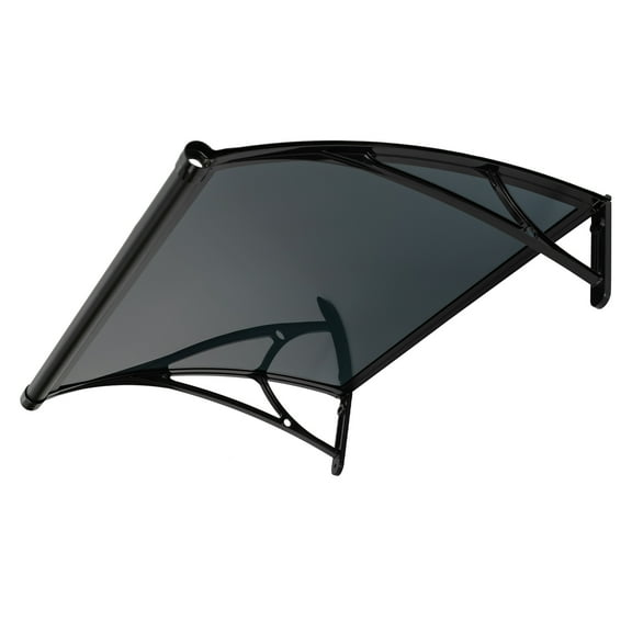 Wildnix Front Door Canopy, High-Quality Aluminum Alloy Bracket and PC Panel, Strong Load-Bearing Capacity of 187.39lbs, Efficient Drainage, Easy Installation and Maintenance
