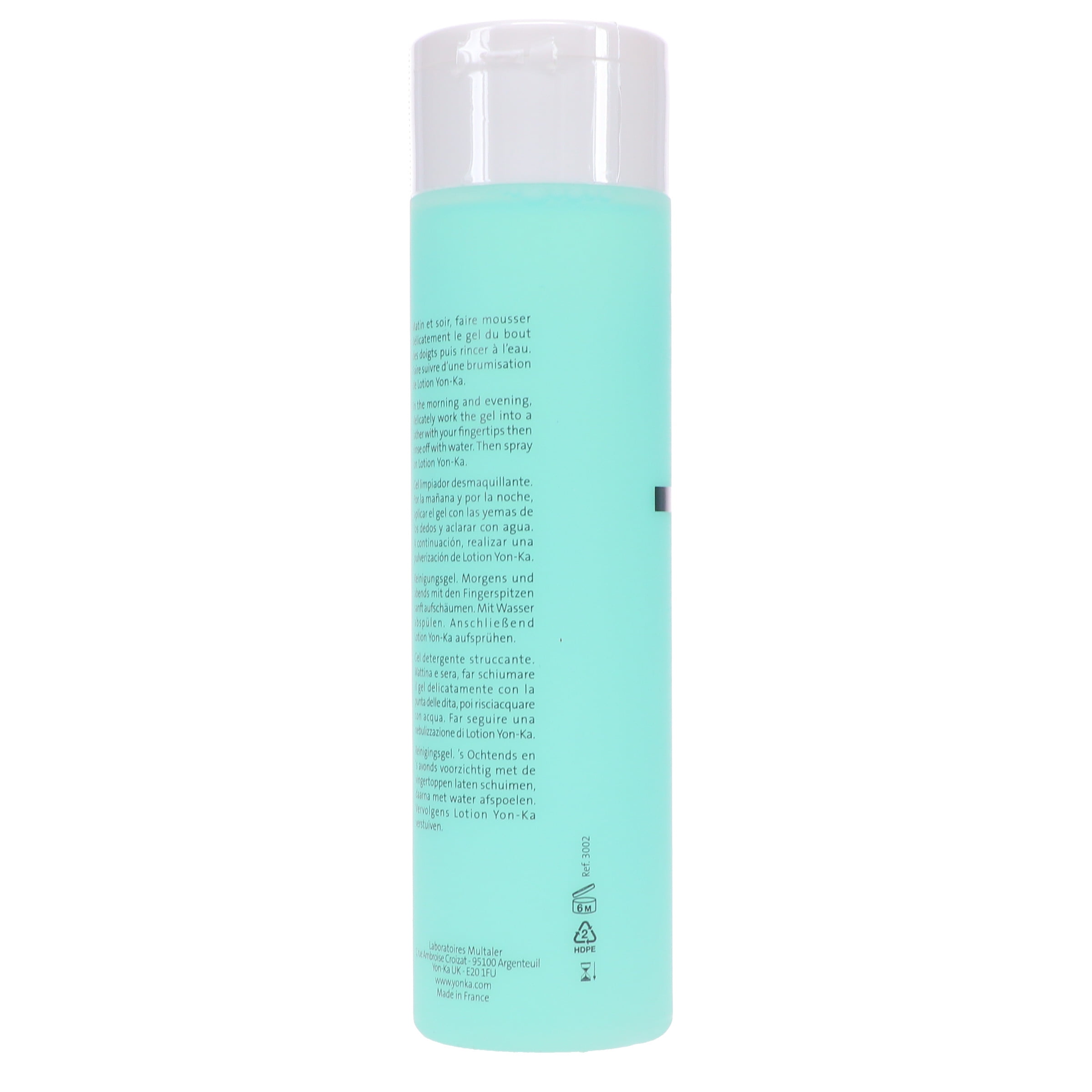 Yon-Ka GEL NETTOYANT Cleansing Makeup Remover Gel 6.78 oz